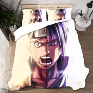 Naruto Vs Sasuke Final Battle Face-Off Bedding Set