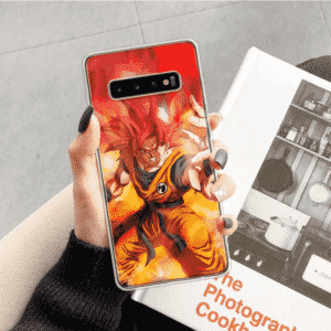 Super Saiyan 4 Red In Flames Samsung Galaxy S10 Case