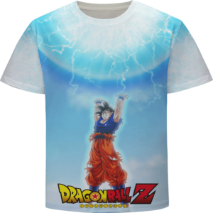 Dragon Ball Z Cool Goku Spirit Bomb Energy Art T-Shirt