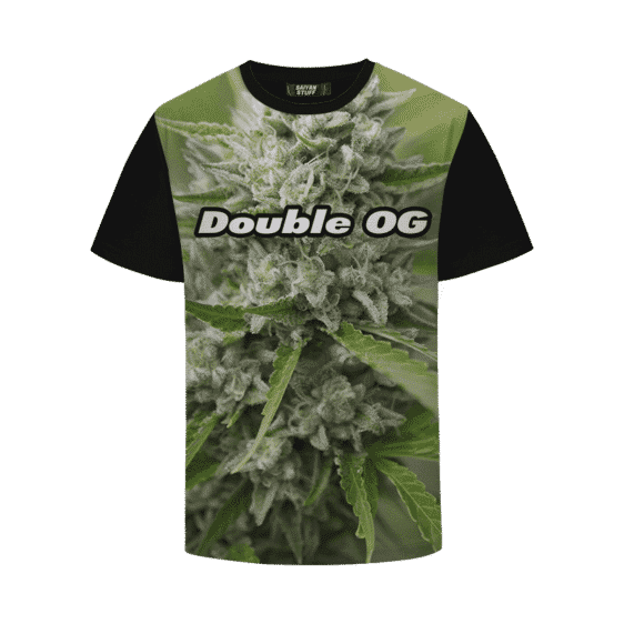 Double OG Cool Real Strain Portrait Cannabis T-Shirt