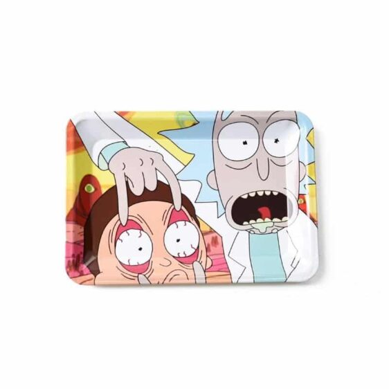 Eyes on the Weeds High Rick and Morty Blunt Rolling Tray - Saiyan Stuff
