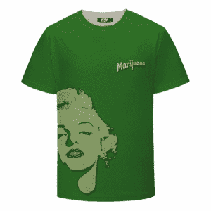 Legalize Marijuana Marilyn Monroe Smoking Dope 420 T-shirt