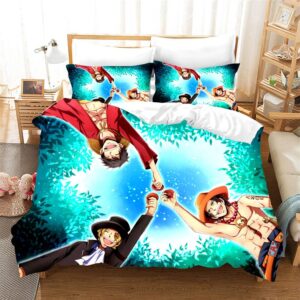 One Piece Bond Of Brothers Ace Sabo And Luffy Bedding Set
