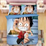 One Piece Bruised Young Monkey D Luffy Epic Face Bedding Set Saiyan Stuff