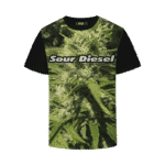 Sour Diesel Strain Cool Real Strain Portrait T-Shirt