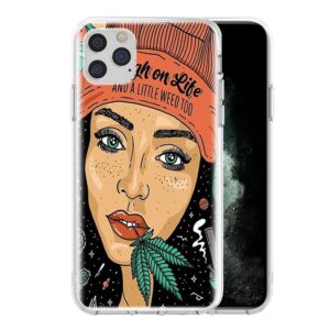 Beanie Girl Life & Little Weed iPhone 12 (Mini, Pro & Pro Max) Cover