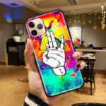 Colorful Marijuana Take A Hit iPhone (Mini, Pro & Pro Max) Case