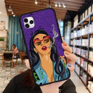 Cool Chick In 420 Vibes iPhone 12 (Mini, Pro & Pro Max) Case