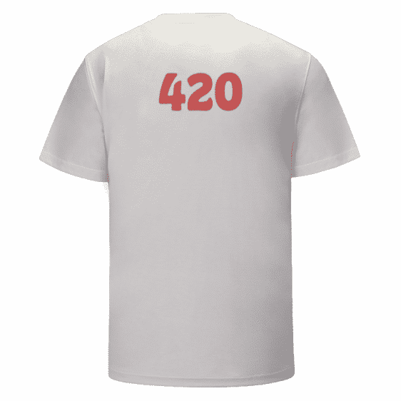Cool Smoking Marijuana Bong Awesome 420 White T-shirt