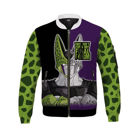 Dragon Ball Z Cell inspired Pattern Awesome Bomber Jacket