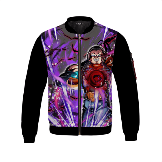 Dragon Ball Z Super Android 17 Powerful Graphic Bomber Jacket
