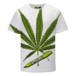 Marijuana Leaf 420 Weed Kush High Life Dope White T-shirt