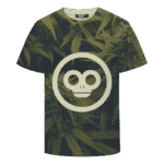 Green Monkey Marijuana Plant Minimalist Awesome T-shirt