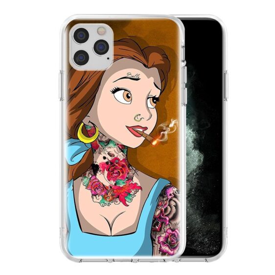 Tattooed Belle Smoking Weed iPhone 12 (Mini, Pro & Pro Max) Cover