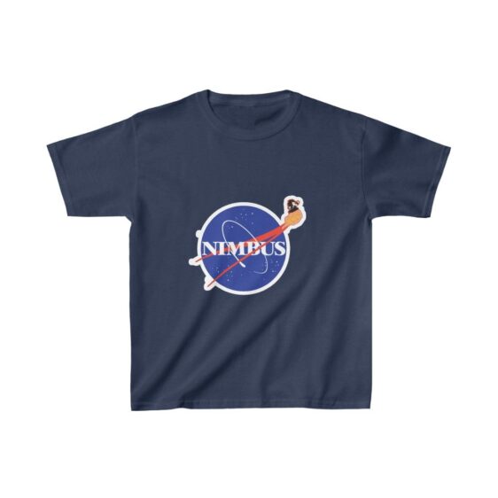 Dragon Ball Z Kid Goku Flying Nimbus NASA Parody Kids T-shirt