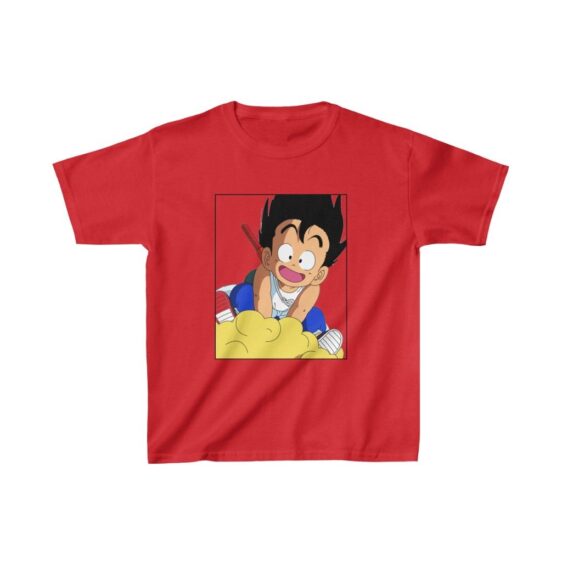 Dragon Ball Z Kid Goku With Nimbus Flying Kids T-shirt