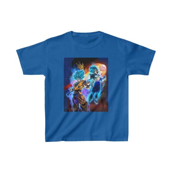 Dragon Ball Super Broly Super Saiyan Blue Goku Vegeta Kids T-shirt