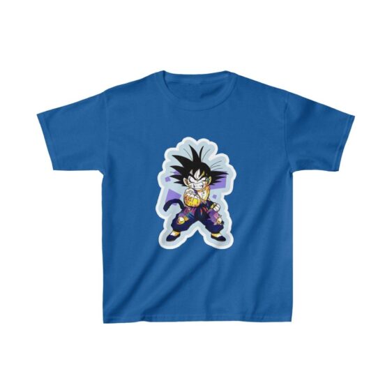 Dragon Ball Z Cute Kid Goku Angry Face Kids T-shirt