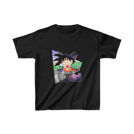 Dragon Ball Z Funny Cute Kid Goku Sleeping Kids T-shirt