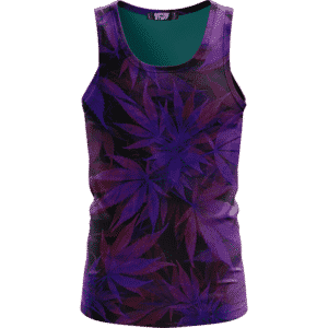 Purple Haze Trippy Marijuana Hemp 420 Awesome Tank Top