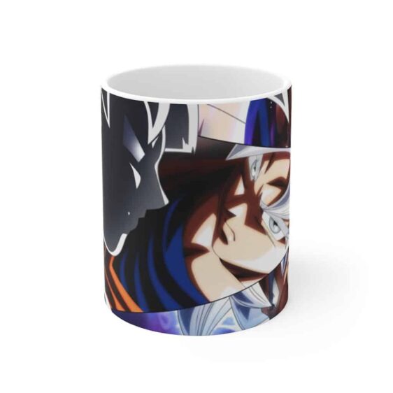 DBZ Goku Ultra Instinct Silhouette & Poses Ceramic Coffee Mug