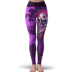 Dragon Ball Super Goku Krillin Frieza Purple Camo Leggings