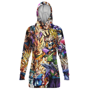Dragon Ball Z Family Of Characters Awesome Hoodie Dress