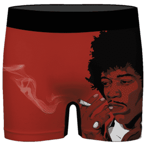 Jimi Hendrix Smoking Weed Joint Simple Art 420 Men's Underwear