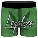 Legalize Marijuana Movement Pattern Green Men's Underwear