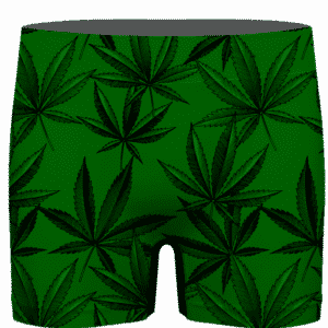 Marijuana Leaves Dope Dark Green Minimalist Men's Underwear