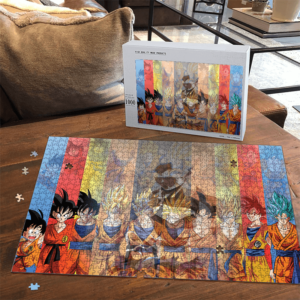 Dragon Ball All Goku Transformation UI Silhouette Puzzle