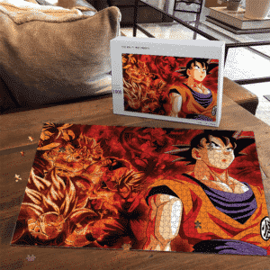 Dragon Ball All Son Goku Transformation Montage Art Puzzle