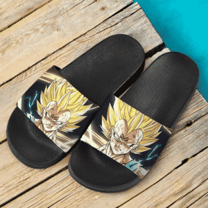 Dragon Ball Majin Vegeta Super Saiyan 2 Dope Slide Slippers