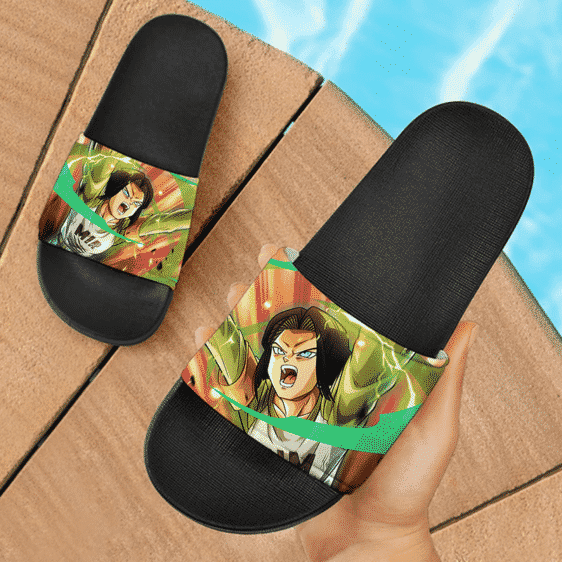 Dragon Ball Super Android 17 Mir Ranger Awesome Slide Footwear