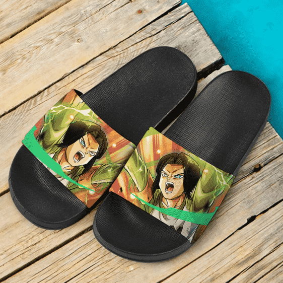 Dragon Ball Super Android 17 Mir Ranger Awesome Slide Footwear