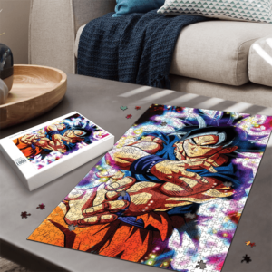 Dragon Ball Super Goku Ultra Instinct Colorful Portrait Puzzle