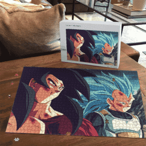Dragon Ball Z Goku SSJ4 Vegeta Super Saiyan Blue Fan Art Puzzle