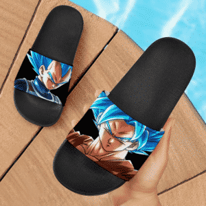 Dragon Ball Z Intimidating Goku And Vegeta SSGSS Dope Slide Slippers