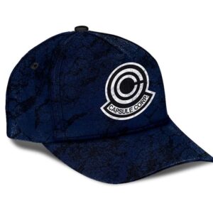 Dragon Ball Z Capsule Corp Grunge Art Blue Baseball Hat