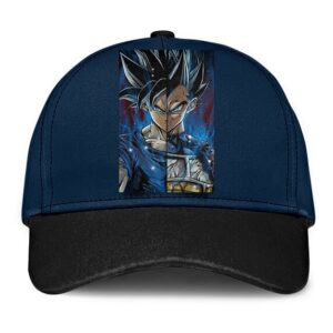 Dragon Ball Z Goku Vegeta Ultra Instinct Collage Cool Blue Dad Cap