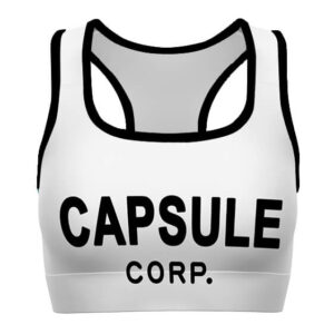 Capsule Corporation Dragon Ball Z Cool Awesome Sports Bra