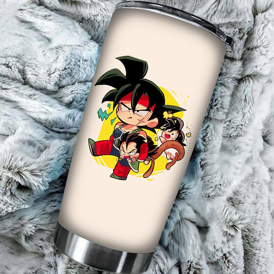 Dbs Cute Chibi Bardock With Baby Goku And Raditz Tumbler Saiyan Stuff