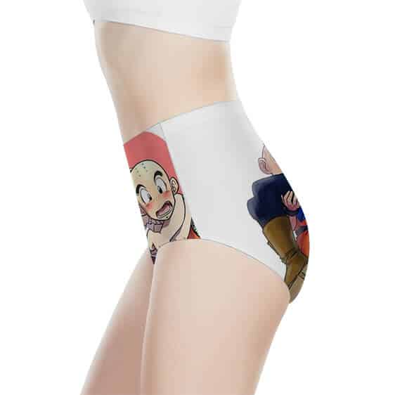DBZ Krillin Love Android 18 Women's High-Waist Underwear