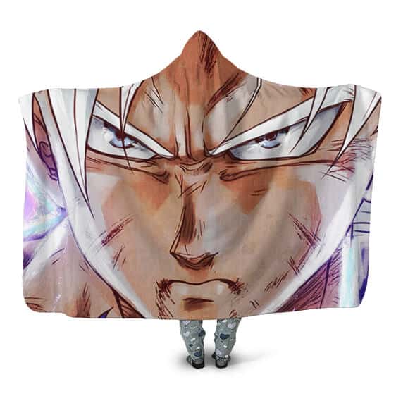 Dragon Ball Super Piercing Gaze Ultra Instinct Hooded Blanket