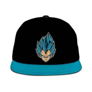 Dragon Ball Super Vegeta SSGSS Black Blue Snapback Cap