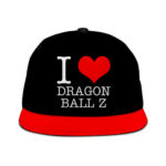 I Love Dragon Ball Z Design Black Red Cool Snapback Cap