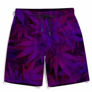 Purple Haze Trippy Marijuana Hemp 420 Awesome Men Boardshorts