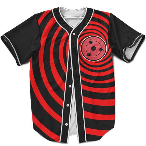 Awesome Sharingan Tribute Dope Red Swirl MLB Baseball Uniform