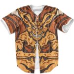 Kurama The Nine Tails Beast Vintage Japanese Art Baseball Shirt