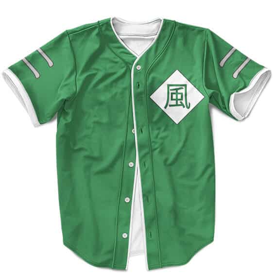 Sunagakure Kazekage Symbol Cosplay Green MLB Baseball Shirt